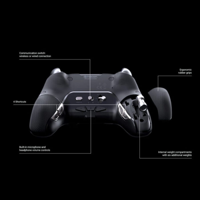 NACON PS4 REVOLUTION UNLIMITED PRO BREZŽIČNI IGRALNI PLOŠČEK, ČRN - Image 5