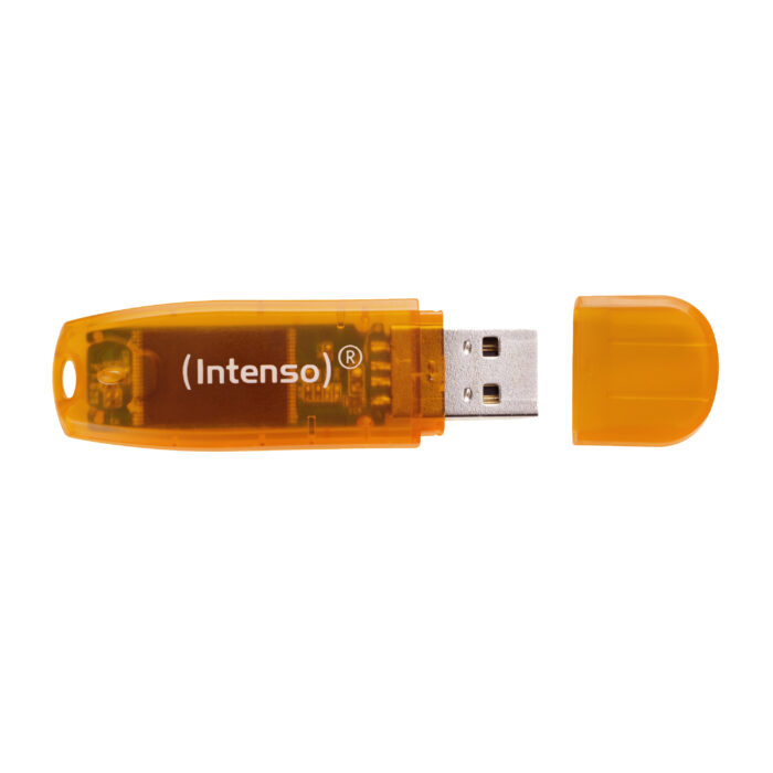 Intenso 64GB Rainbow Line USB 2.0 spominski ključek - Oranžen - Image 3
