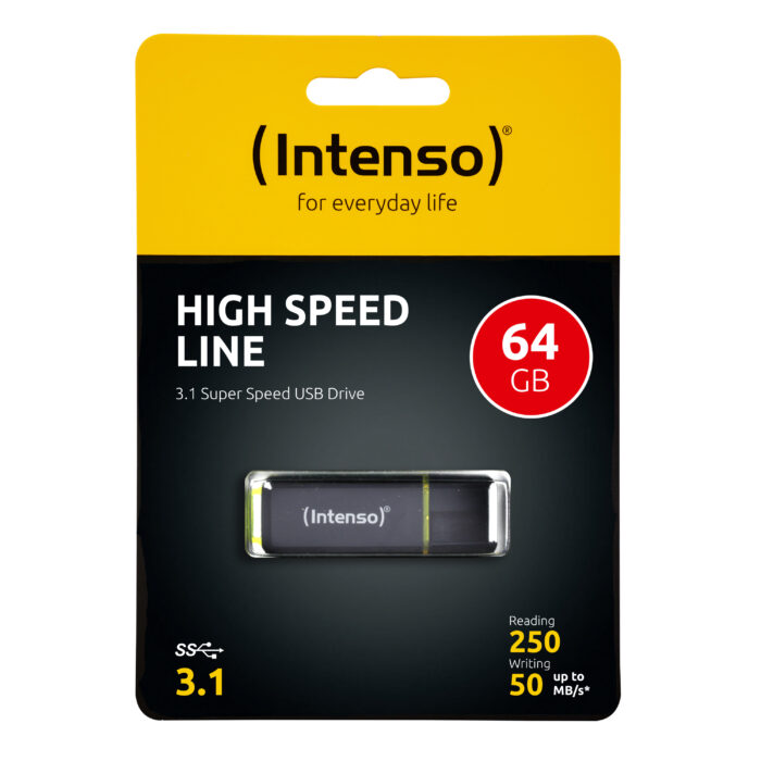 Intenso 64GB High Speed Line 250/50 MB/s USB 3.1 spominski ključek - Image 4