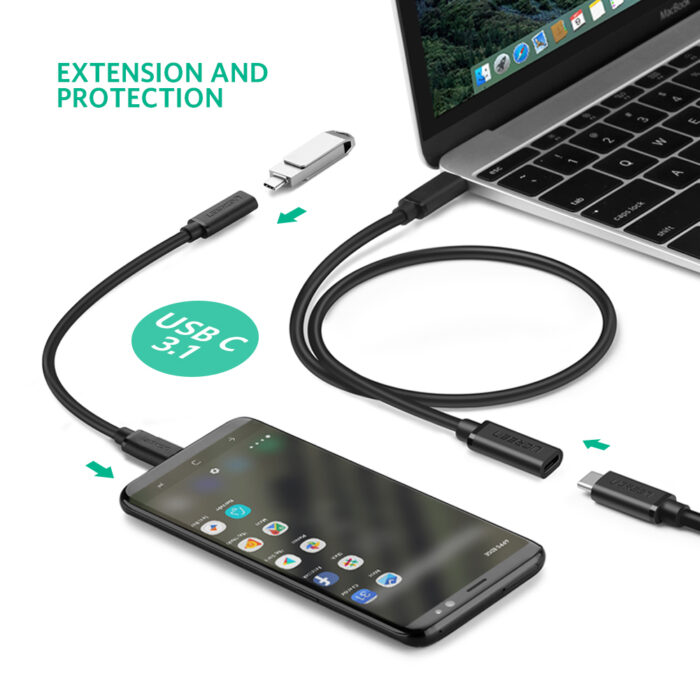 Ugreen podaljšek USB-C na USB-C 3.1 0.5m - polybag - Image 5