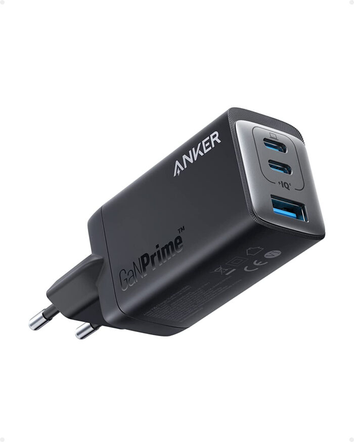 Anker 735 GaN III Prime, 3-portni 65W polnilec, črn