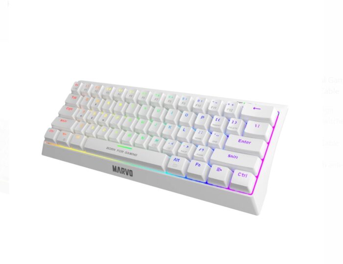 MARVO KG962 MECHANICAL KEYBOARD - WHITE - Image 4