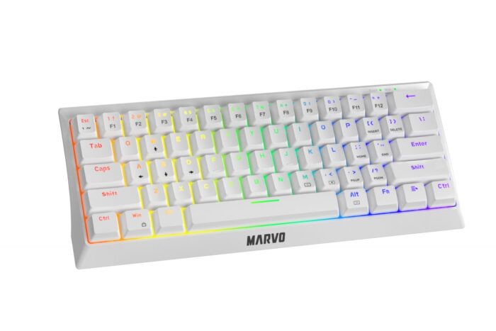 MARVO KG962 MECHANICAL KEYBOARD - WHITE - Image 6