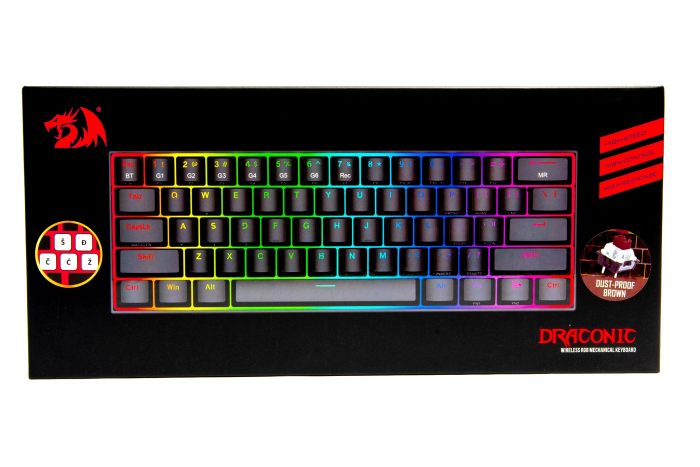 REDRAGON DRACONIC K530 RGB MEHANIČNA TIPKOVNICA S ŠUMNIKI, RJAVA STIKALA - Image 6