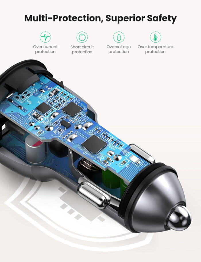 Ugreen avtopolnilec 2xUSB QC 3.0 36W 10144 - box - Image 6