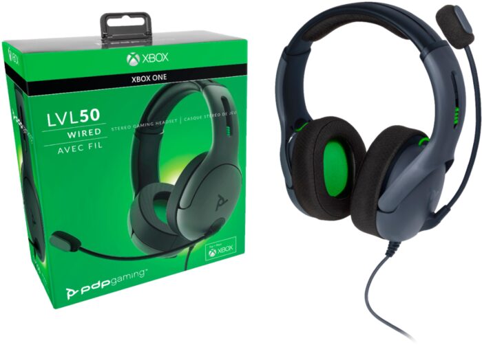 Slušalke PDP LVL50 Chat Headset za XBOX One sive barve - Image 4