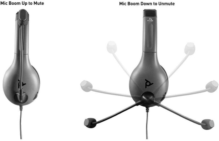 Slušalke PDP PS4, PS5 CHAT HEADSET LVL30 sive - Image 4