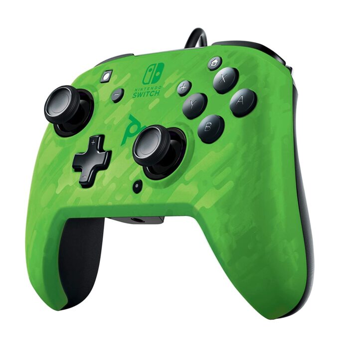 PDP NINTENDO SWITCH ŽIČNI DELUXE KONTROLER FACEOFF + AUDIO PDP kamuflažno