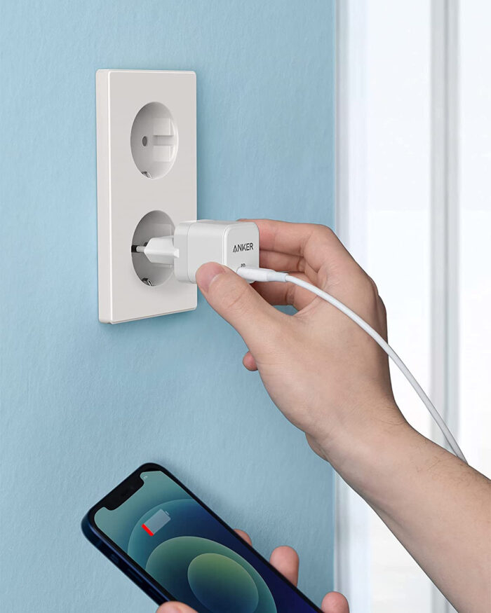Anker Powerport III 20W USB-C stenski polnilec - Image 5