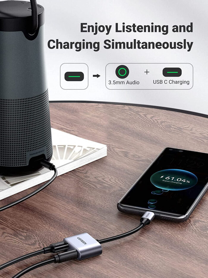 Ugreen USB C na 3,5mm adapter za slušalke in polnjenje 2 v 1 - Image 5