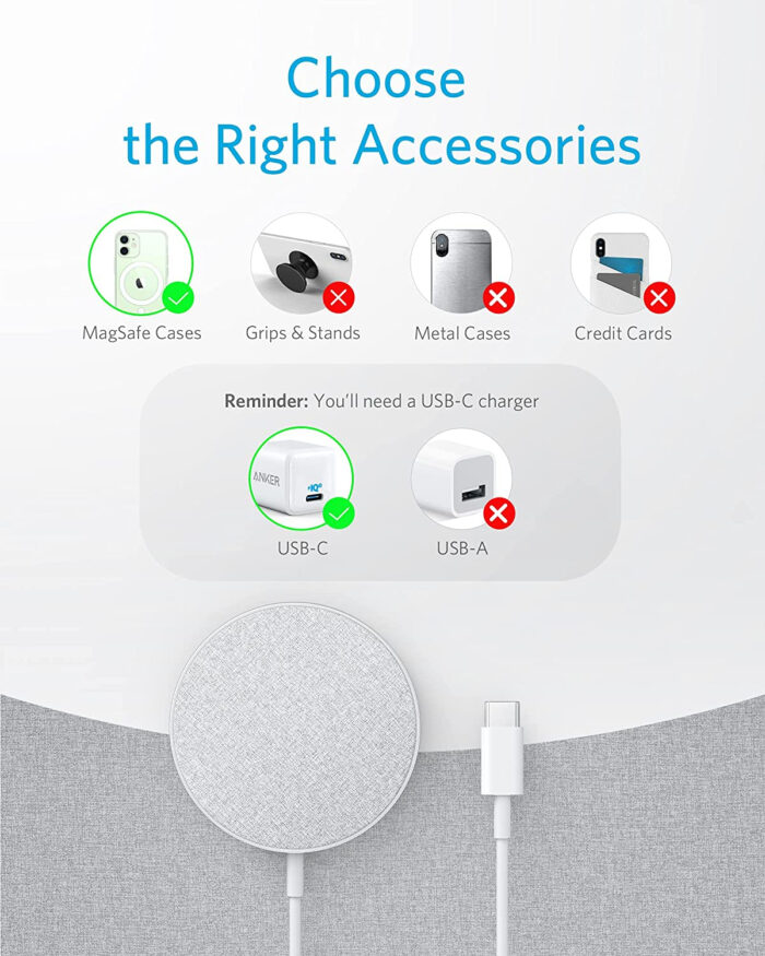Anker MagGo PowerWave Select + MODER magnetni brezžični polnilec - Image 4