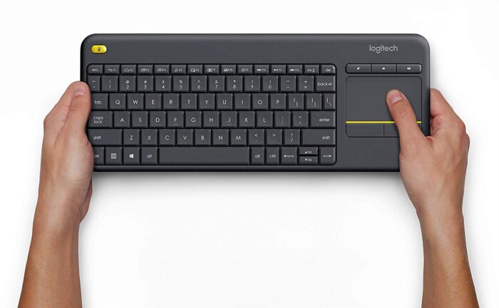 Brezžična tipkovnica Logitech K400 Plus Wireless Touch črna (Unifying, SLO - Image 3