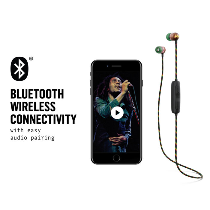 House of Marley Smile Jamaica Wireless 2 brezžične ušesne slušalke - rasta - Image 4