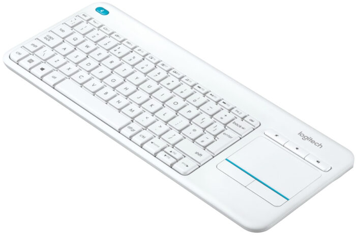 Brezžična tipkovnica Logitech K400 Plus Wireless Touch bela (Unifying, SLO - Image 3