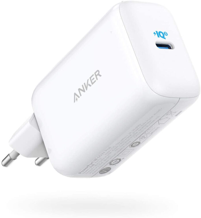 Anker PowerPort III 65W Pod potovalni polnilec z EU, UK in US adapterjem