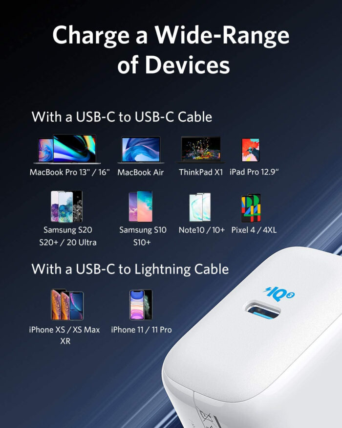 Anker PowerPort III 65W Pod potovalni polnilec z EU, UK in US adapterjem - Image 4