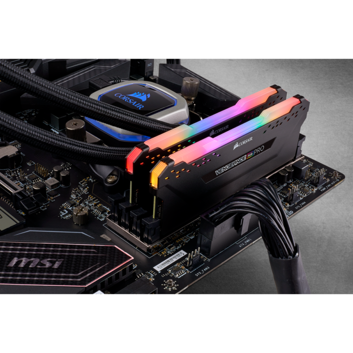 Corsair VENGEANCE RGB PRO 16GB (2 x 8GB) DDR4 DRAM 3200MHz PC4-25600 CL16, - Image 4