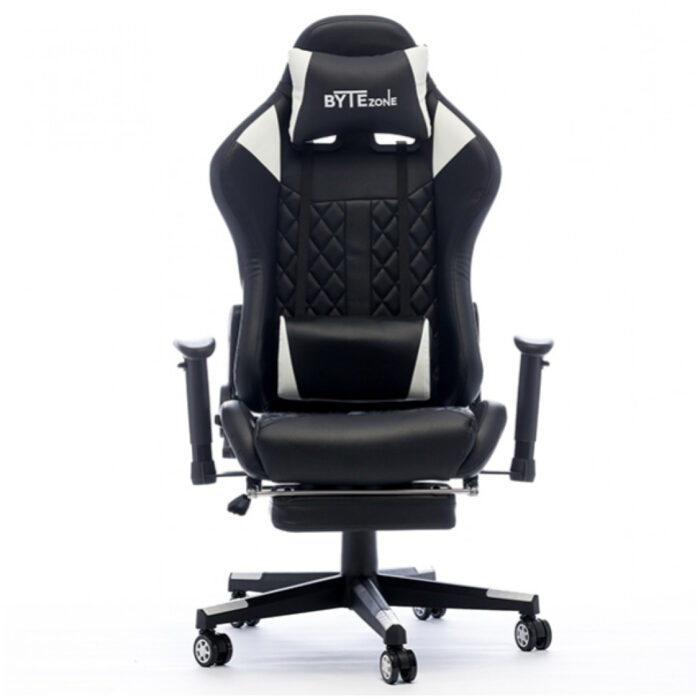 Stol gaming Bytezone Cobra črn bel (BZ5934B)
