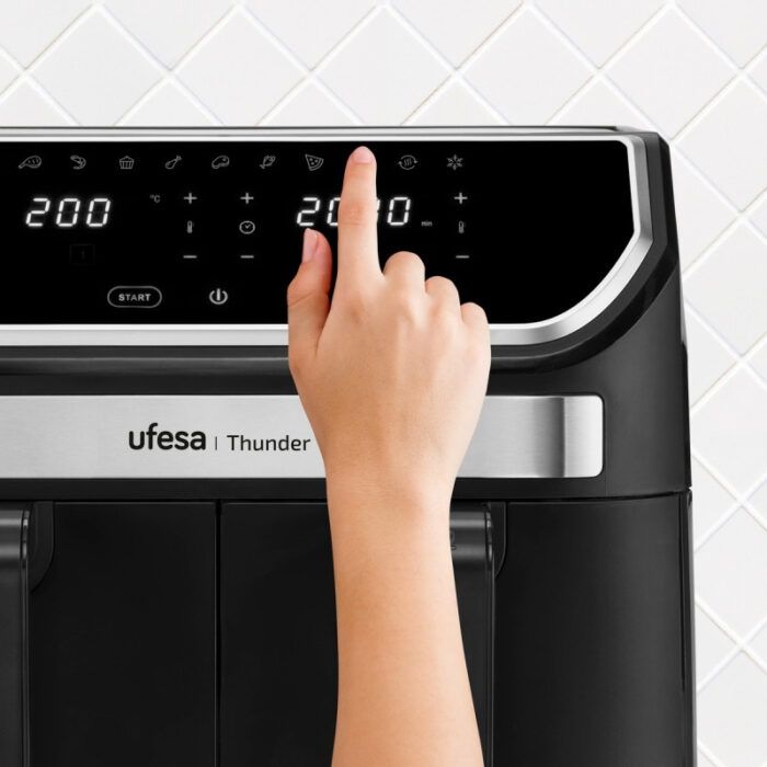 Ufesa digitalni zračni cvrtnik z dvojno posodo 9L Thunder 1700W - Image 5