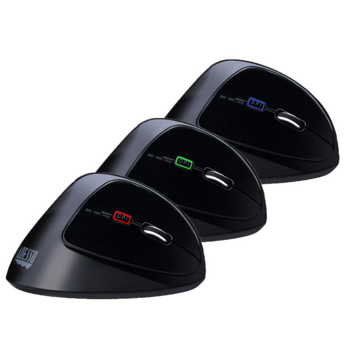 ADESSO brezžična GAMING ergonomska miška iMouse E30, vertikalna - slika 4