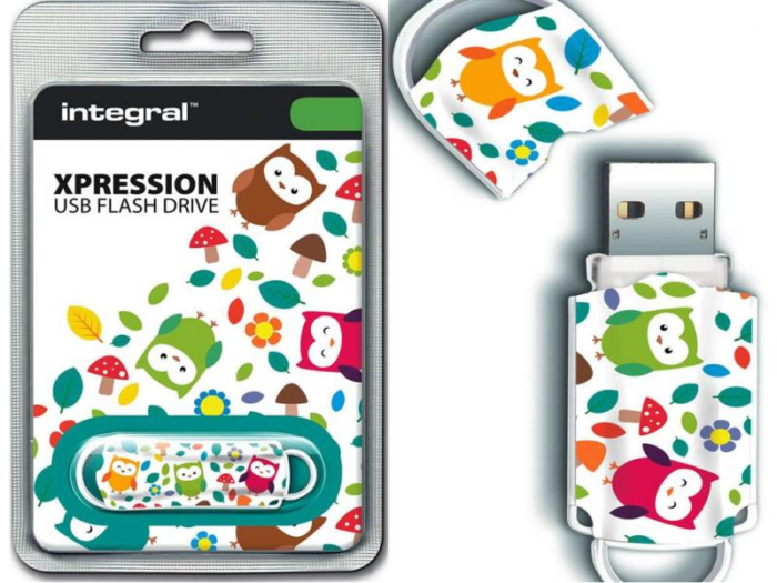 INTEGRAL XPRESSION OWLS 16GB USB2.0 spominski ključek