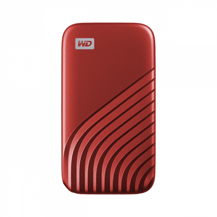 WD My Passport SSD 2TB, USB-C 3.2 rdeč