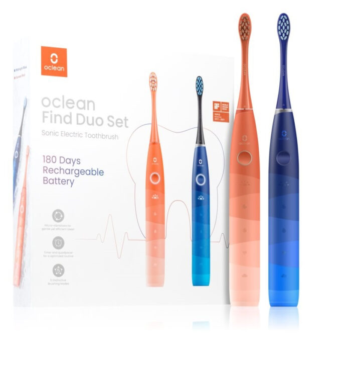 OClean Set Find Duo rdeč in moder