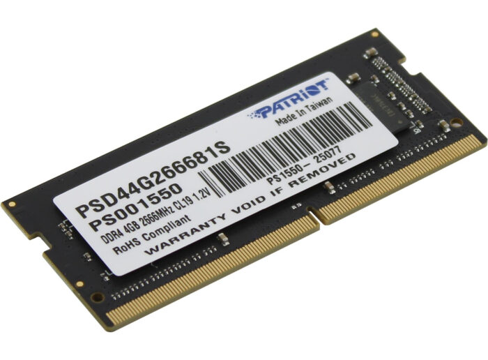 Patriot Signature Line 4GB DDR4-2666 SODIMM PC4-21300 CL19, 1.2V - Image 3