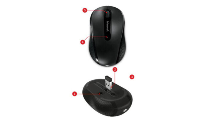 Microsoft Wireless Mobile Mouse 4000 brezžična miška - Image 4