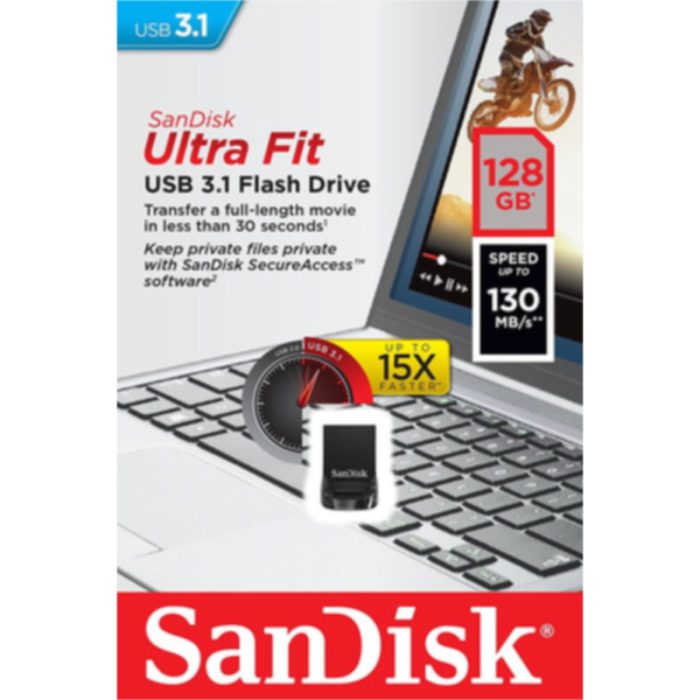 SanDisk Ultra Fit USB 128GB USB 3.1.do 400 MB/s - Image 4
