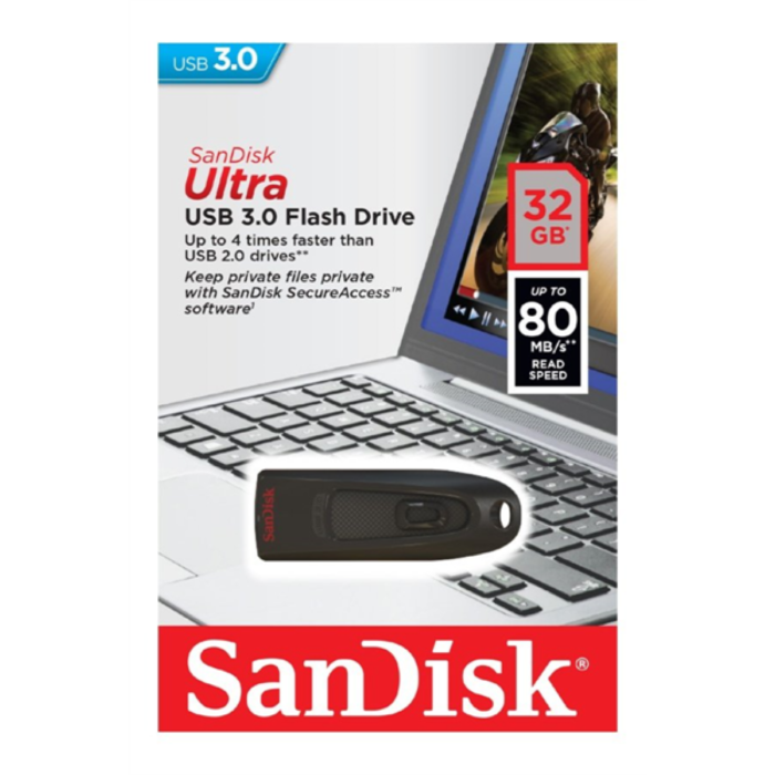 Sandisk Ultra 32GB USB3.0 črn spominski ključek - Image 4