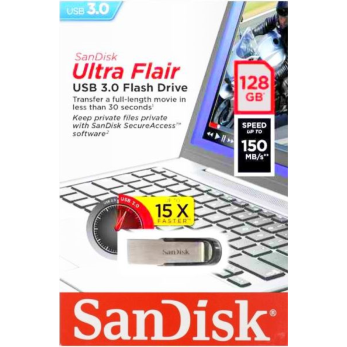 Sandisk Ultra Flair 128GB USB3.0 spominski ključek - Image 3