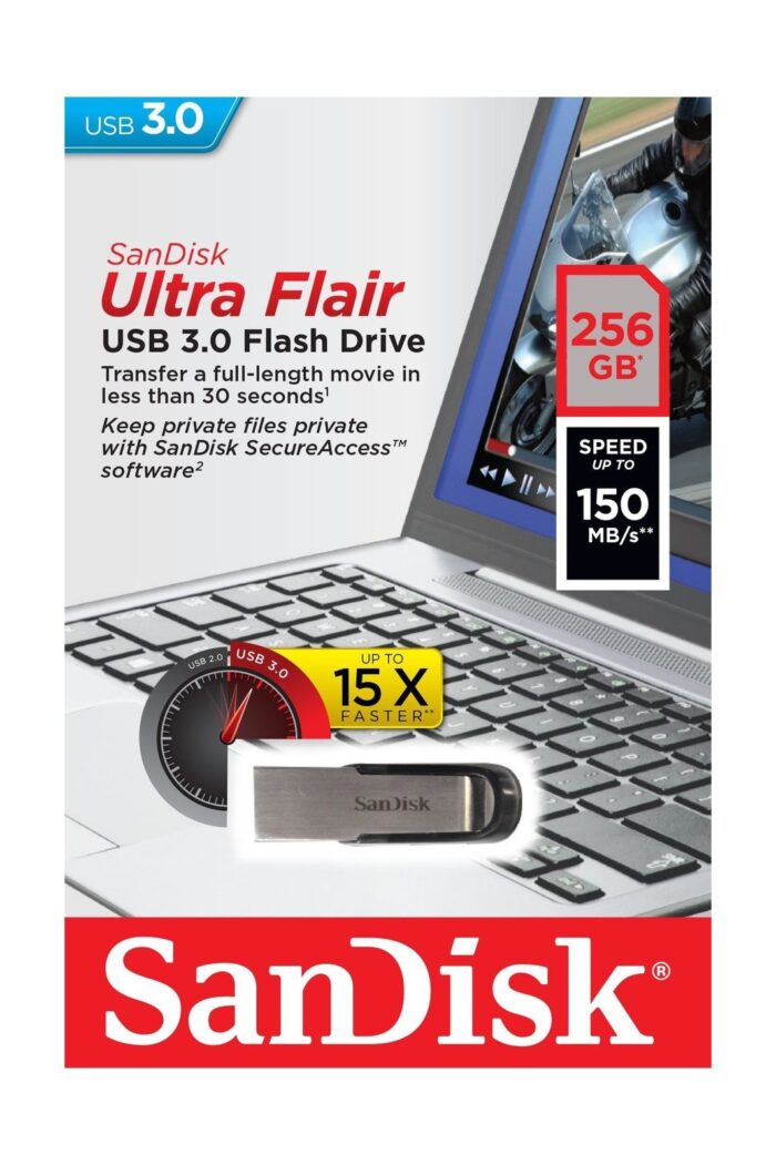 Sandisk Ultra Flair 256GB USB3.0 spominski ključek - Image 3