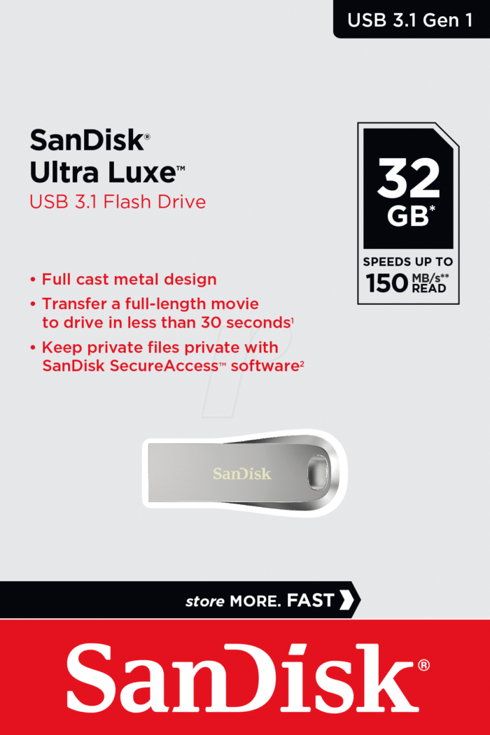 SanDisk 32GB Ultra Luxe™ USB 3.1 - Image 4