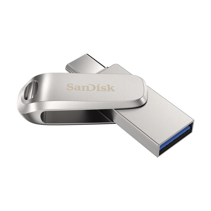 SanDisk Ultra Dual Drive Luxe USB Type-C 128GB 400MB/s USB 3.2 Gen 1, srebrn