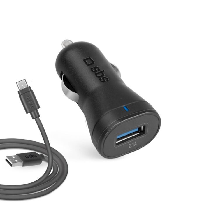 SBS SET AVTOPOLNILEC+MICRO USB KABEL 2100mAh