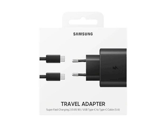 SAMSUNG ADAPTER+KABEL HITRI TYPE-C TO TYPE-C 45W BLACK - Image 3
