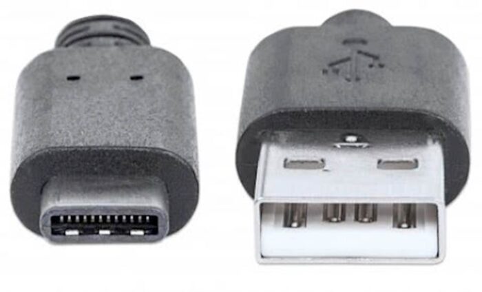 Kabel USB A/USB C MANHATTAN, moški/moški, USB 2.0, 1 m, črne barve - Image 3