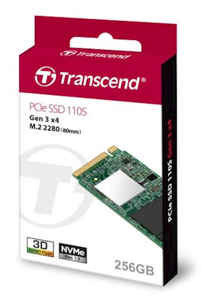 SSD Transcend M.2 PCIe NVMe 256GB 110S, 1600/800MB/s, 3D TLC - Image 3