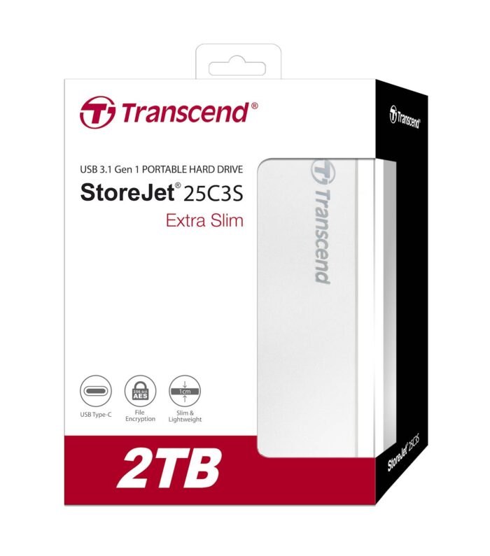 HDD TRANSCEND EXT 2TB 25C3S, 2,5", USB 3.1/3.0, srebrn, kovinski - Image 4