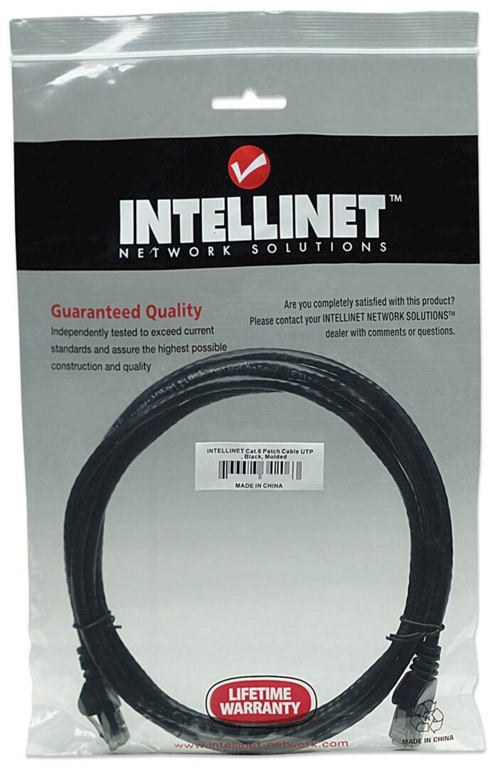 Mrežni kabel Intellinet 1 m Cat5e, CCU, črn - Image 4