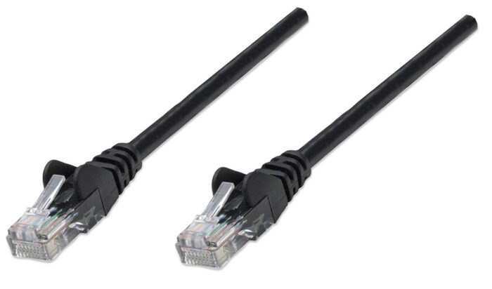 Mrežni kabel Intellinet 7,5 m Cat5e, CCA, črn