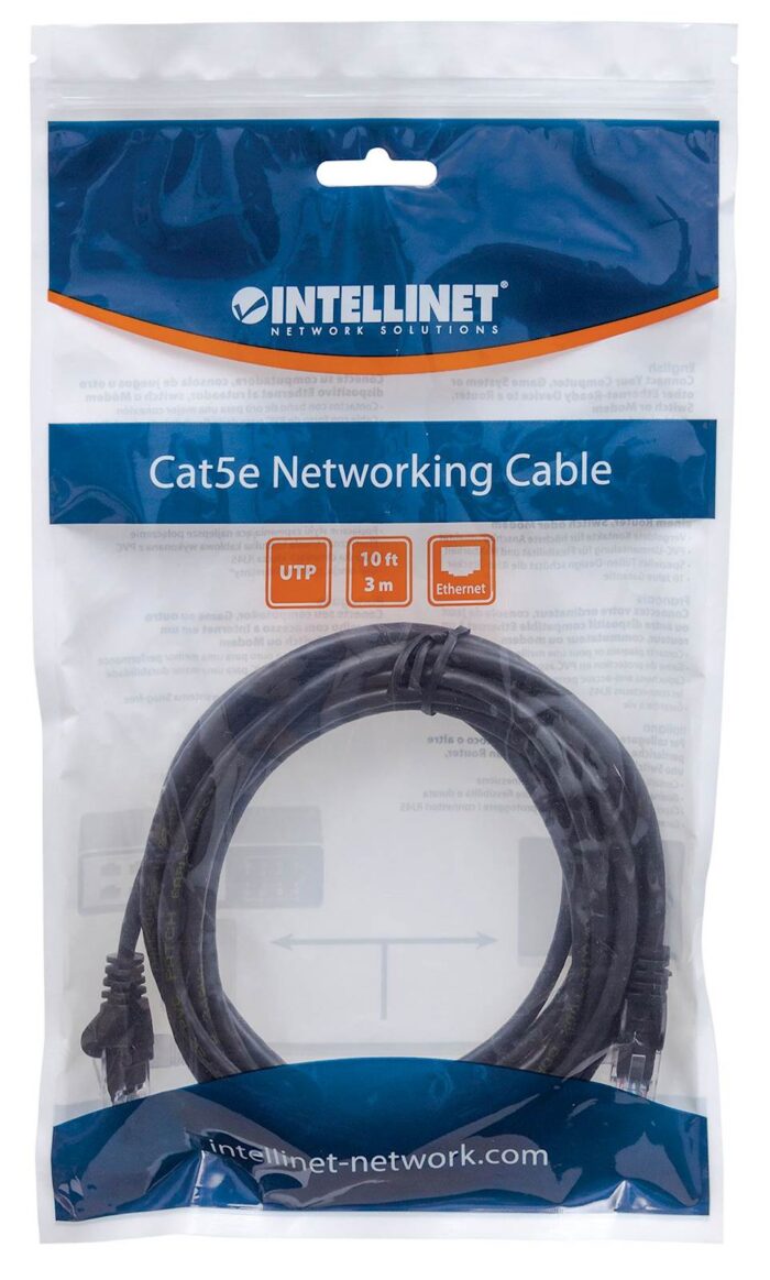 Mrežni kabel Intellinet 7,5 m Cat6, CCA, Črn - Image 4