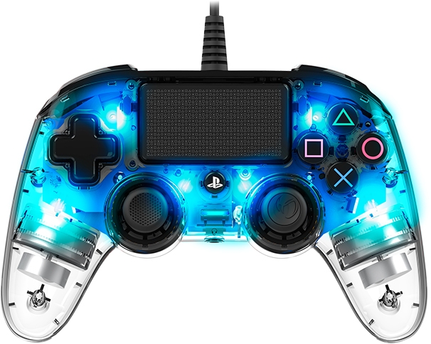 NACON PS4 TRANSPARENTEN ŽIČNI IGRALNI PLOŠČEK, MODER - Image 3