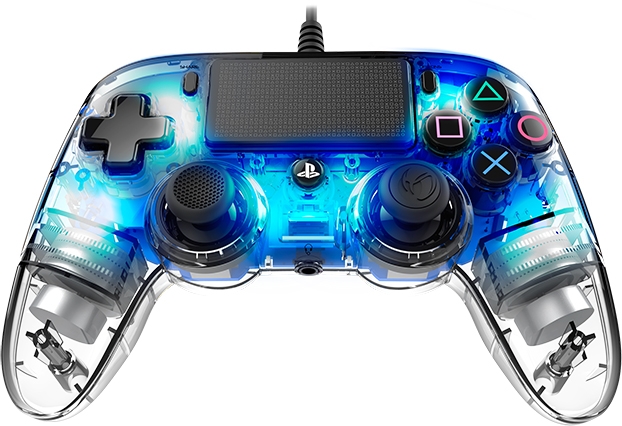 NACON PS4 TRANSPARENTEN ŽIČNI IGRALNI PLOŠČEK, MODER - Image 5