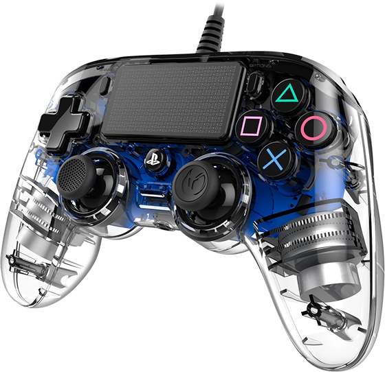 NACON PS4 TRANSPARENTEN ŽIČNI IGRALNI PLOŠČEK, MODER - Image 6