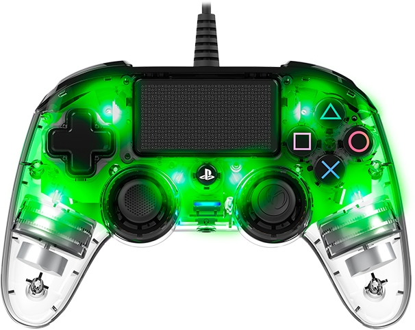 NACON PS4 TRANSPARENTEN ŽIČNI IGRALNI PLOŠČEK, ZELEN - Image 3