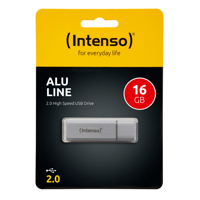 Intenso 16GB Alu Line USB 2.0 spominski ključek - Srebrn - Image 4