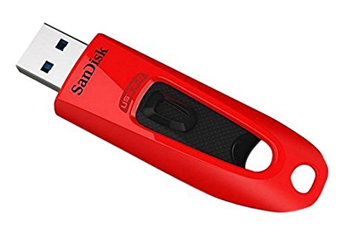 SanDisk 64GB Ultra USB 3.0 spominski ključek - rdeč