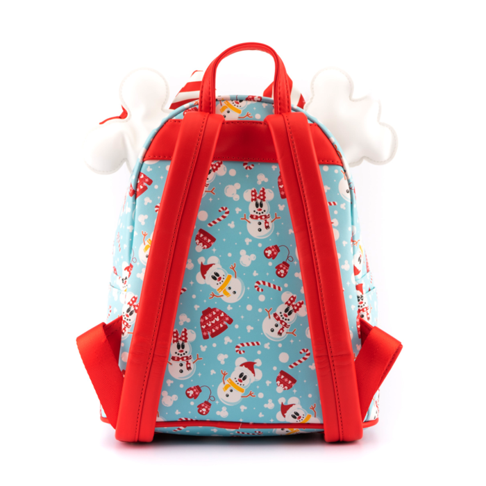LOUNGEFLY DISNEY MINNIE MICKEY SNOWMAN AOP MINI NAHRBTNIK IN TRAK ZA LASE - Image 4